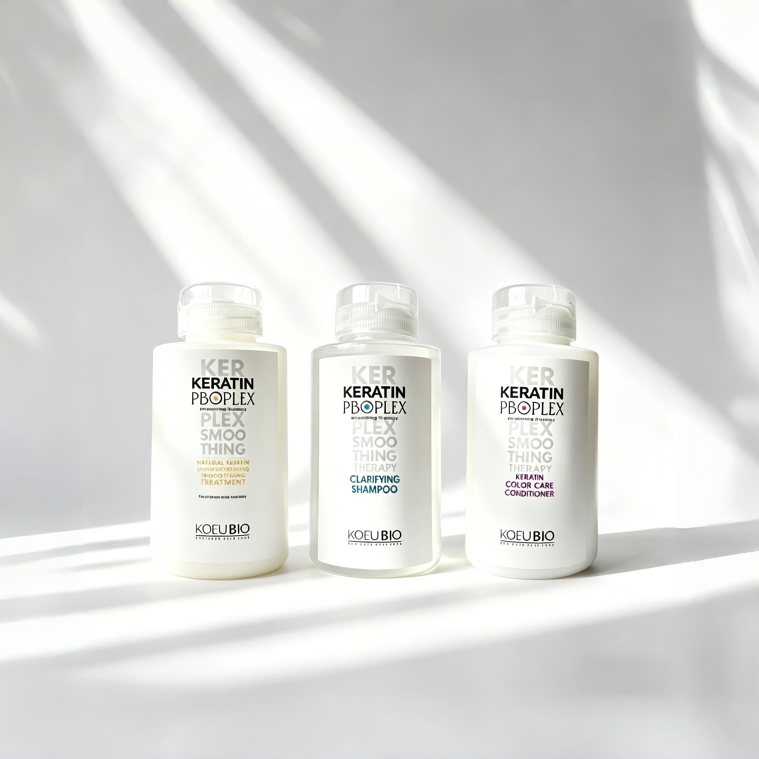 Anti-Aging Keratin Smoothing Kit – Treatment + Clarifying Shampoo + Conditioner