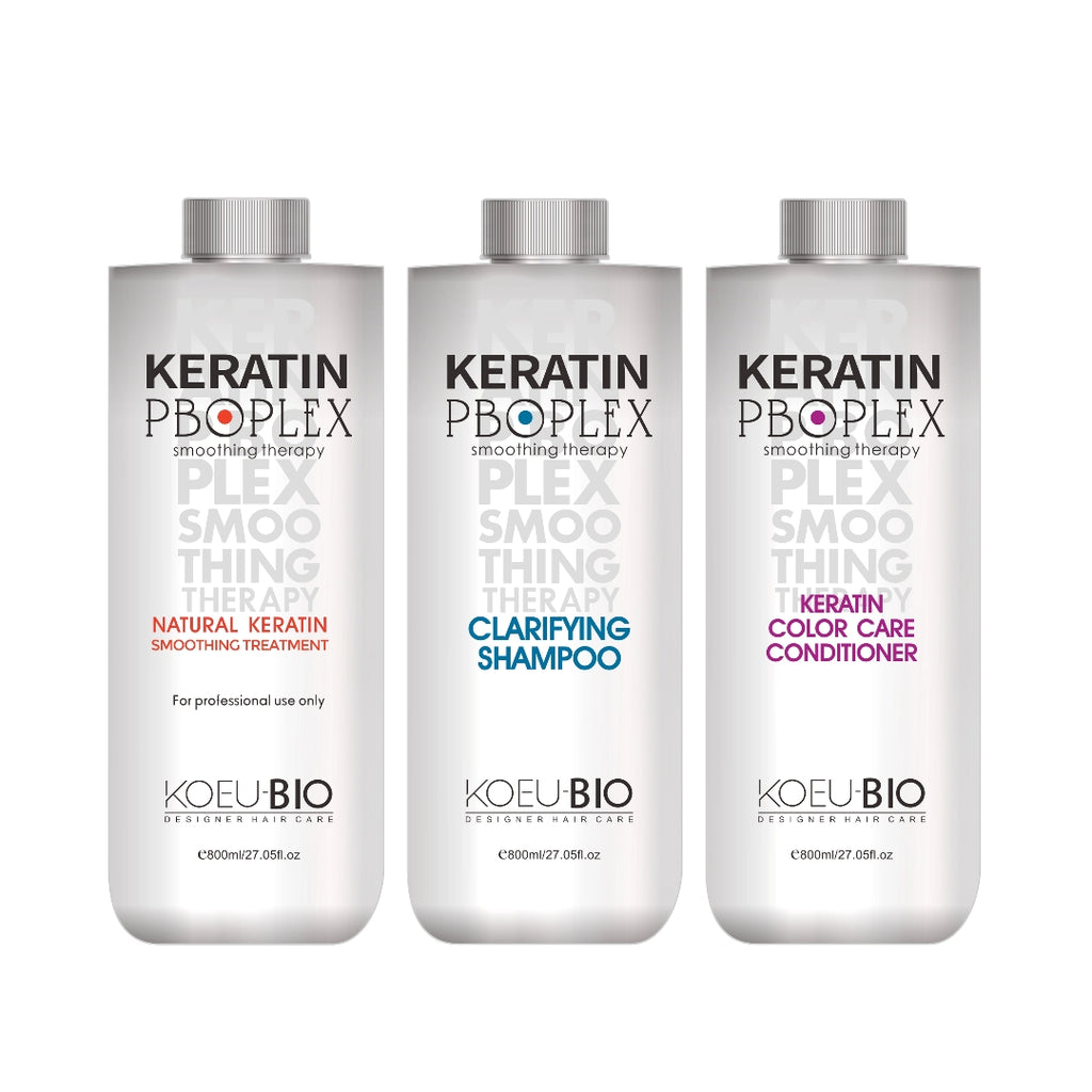 Maximum Strength Keratin Smoothing Kit (6% Formula) – Treatment + Clarifying Shampoo + Conditioner