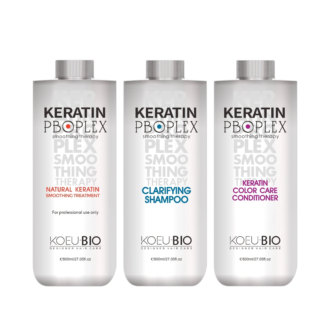 Maximum Strength Keratin Smoothing Kit (6% Formula) – Treatment + Clarifying Shampoo + Conditioner