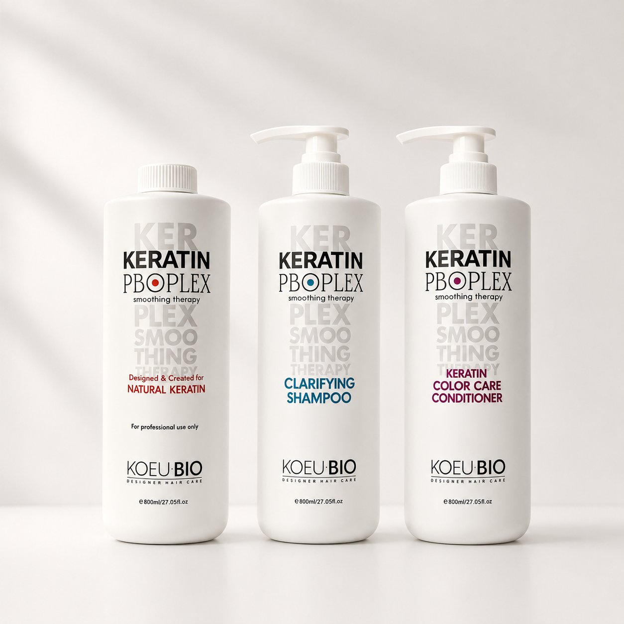 Maximum Strength Keratin Smoothing Kit (6% Formula) – Treatment + Clarifying Shampoo + Conditioner