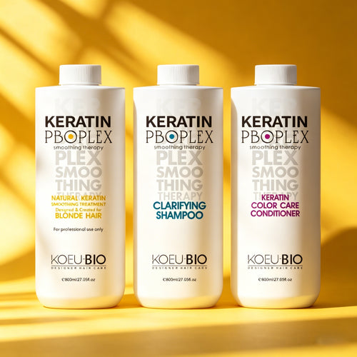 Anti-Aging Keratin Smoothing Kit – Treatment + Clarifying Shampoo + Conditioner