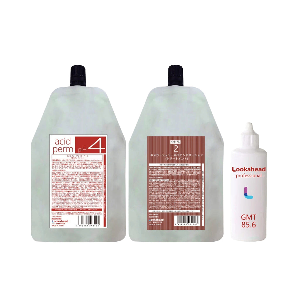 Lookahead pH4 Acid Perm Kit Gentle Formula for Severely Bleached & Color Treated Hair