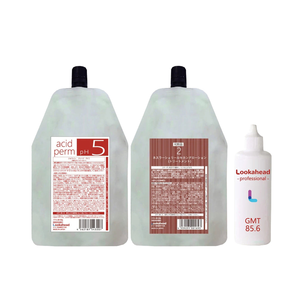Lookahead pH5 Acid Perm Kit Gentle Formula for Heat Perm Damaged Hair