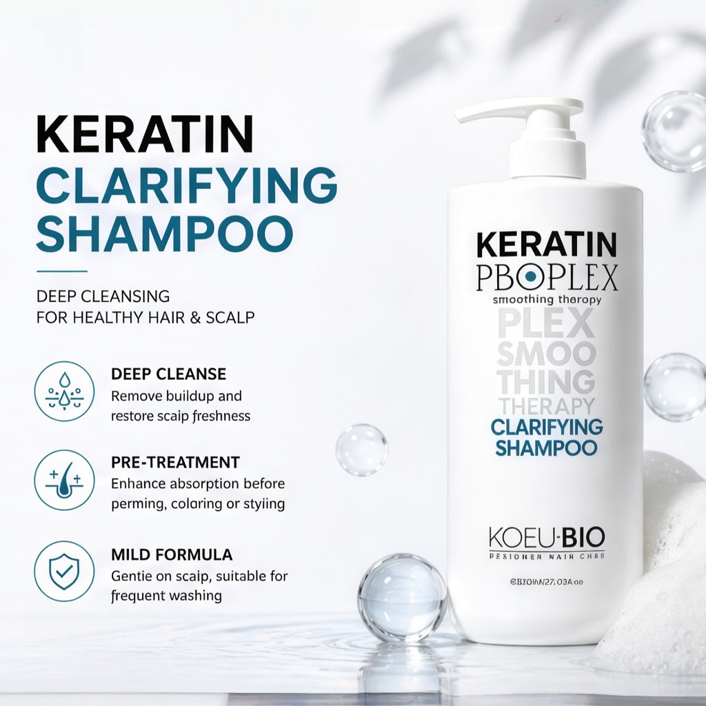 Keratin Clarifying Shampoo – Pre-Treatment Deep Cleanser for Keratin Smoothing